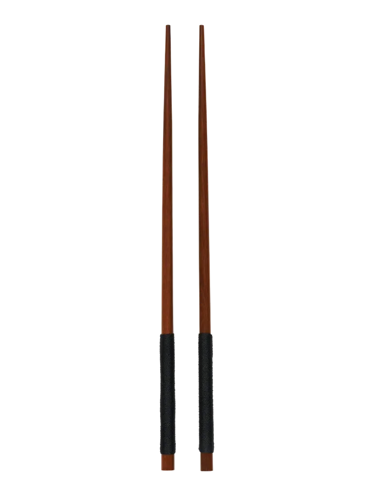 Set De 2 Paires Baguettes,Poignée En Nylon Wood 