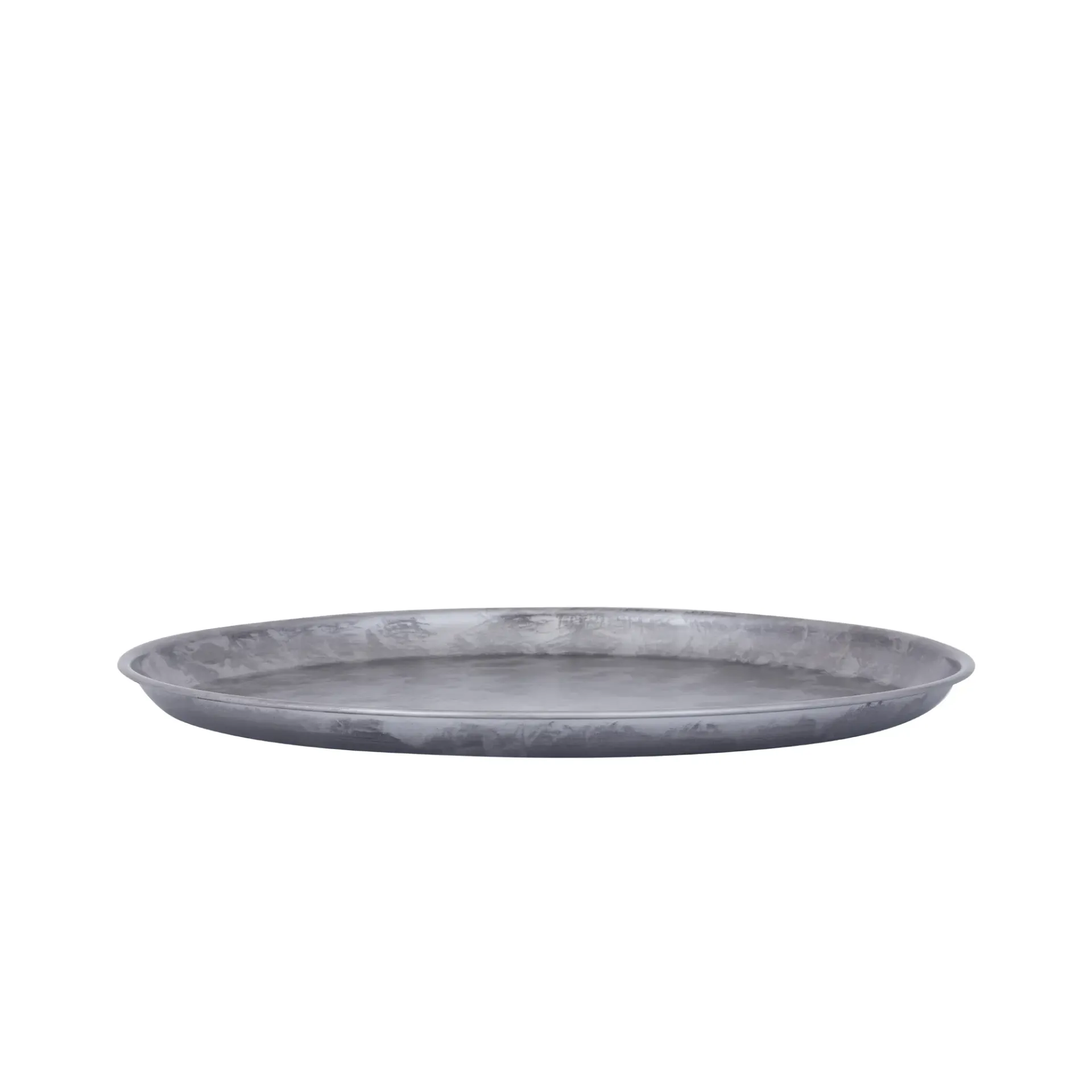 Plateau Tyrae Silver iron plate round L 50 x 50 x 3,5cm