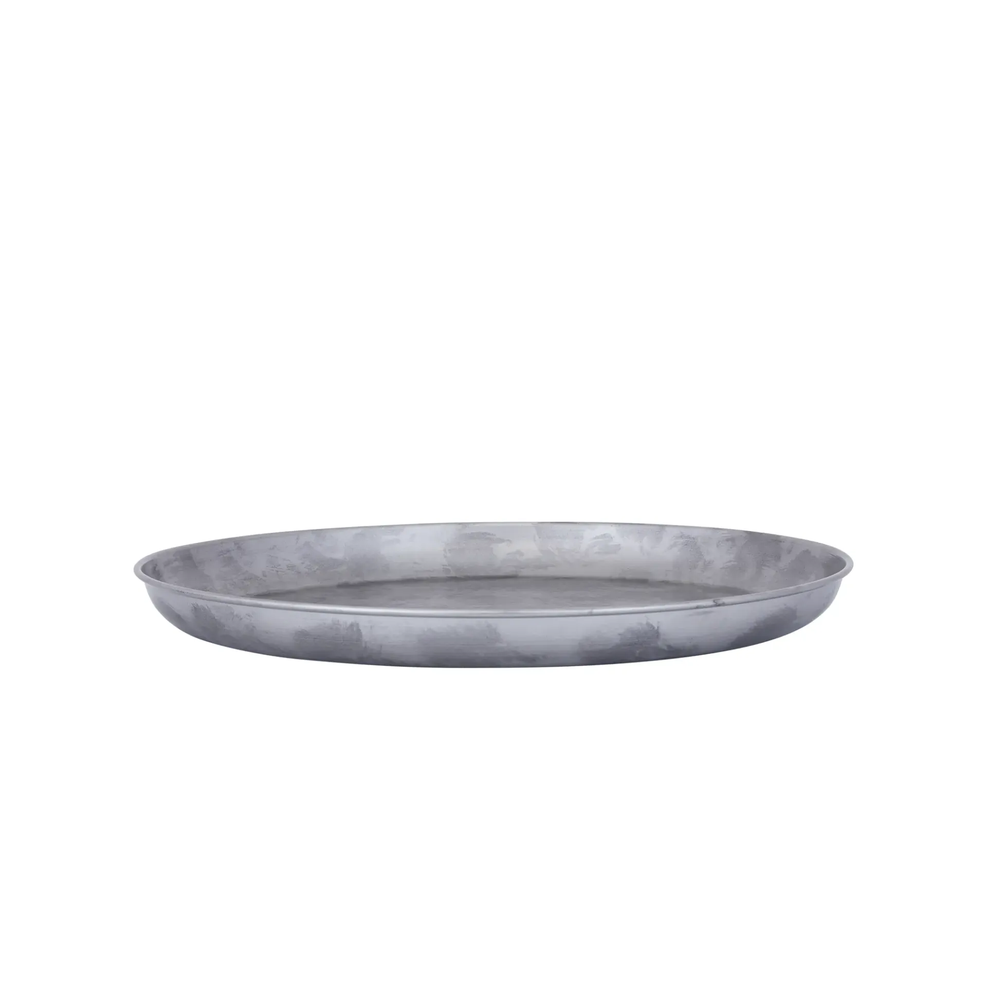 Plateau Tyrae Silver iron plate round M 40 x 40 x 3,5cm