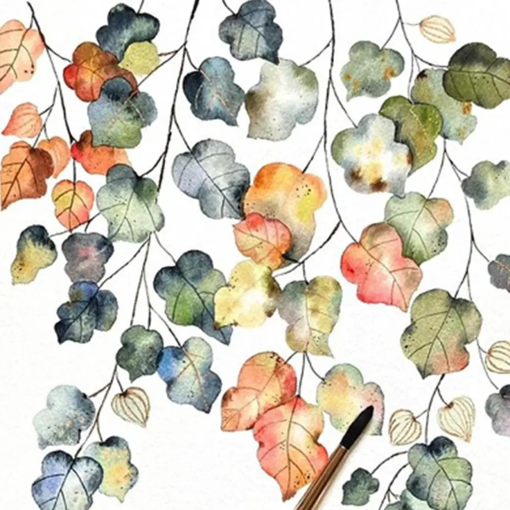 [2700024] Serviettes De Table Bright Fall Napkin 33x33Cm