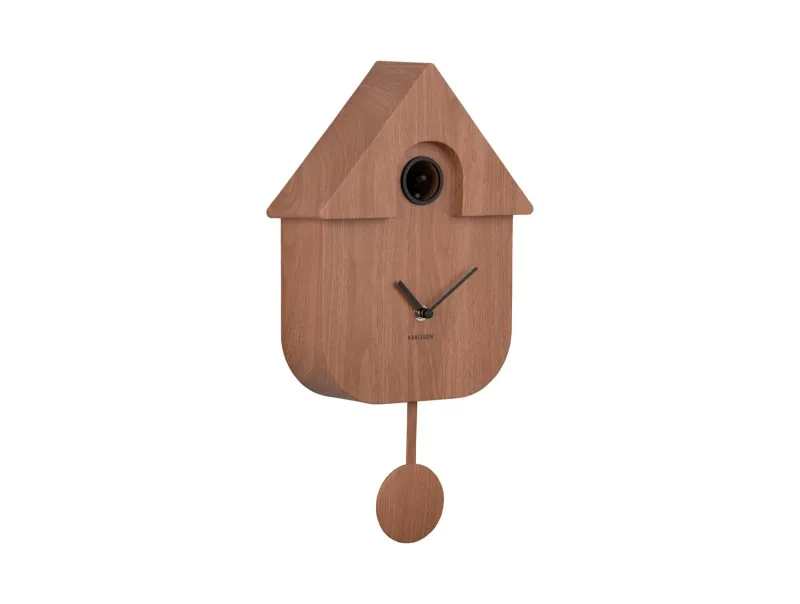 Horloge Murale Coucou - Wall Clock Modern Cuckoo - Dark Wood