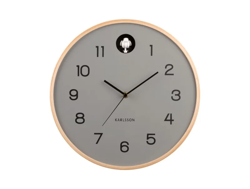 Horloge Murale Coucou - Wall Clock Natural Cuckoo Mouse Grey