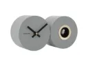 Horloge Murale Coucou - Wall Clock Duo Cuckoo Mouse Grey