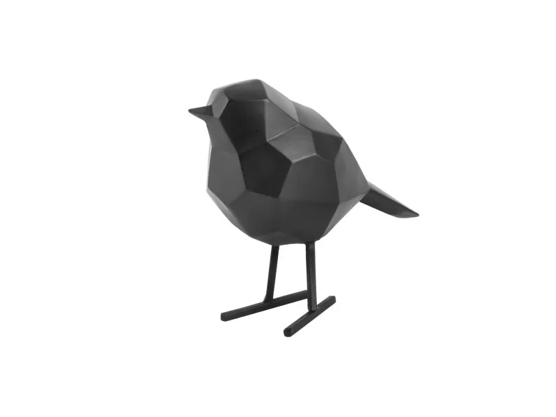 Statue Origami Bird Small Black