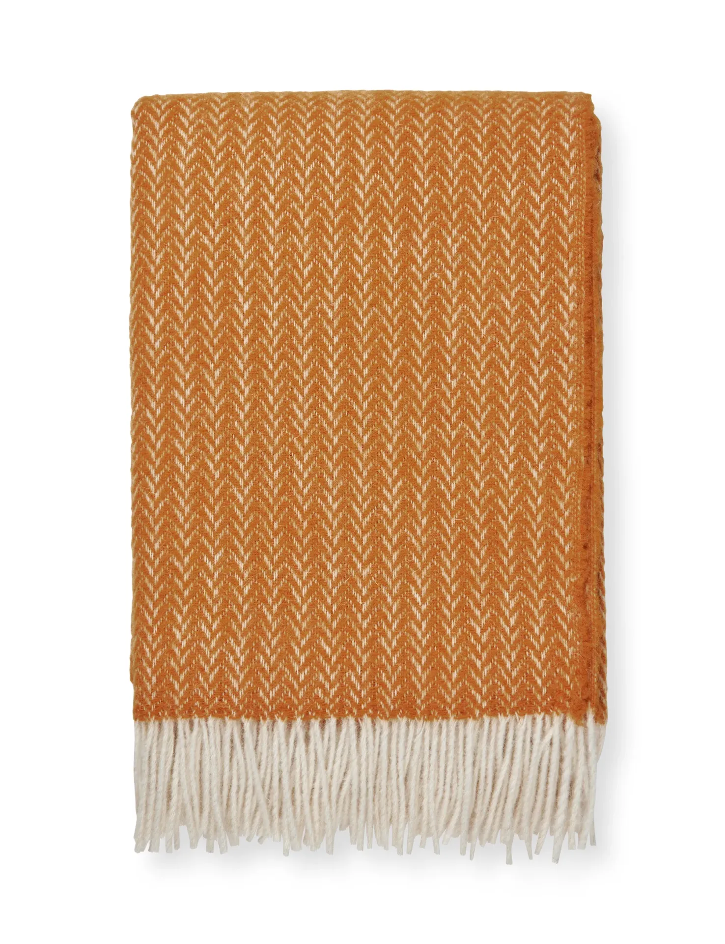 Plaid Hope Throw Curry 130X200Cm 100% Sheep Wool