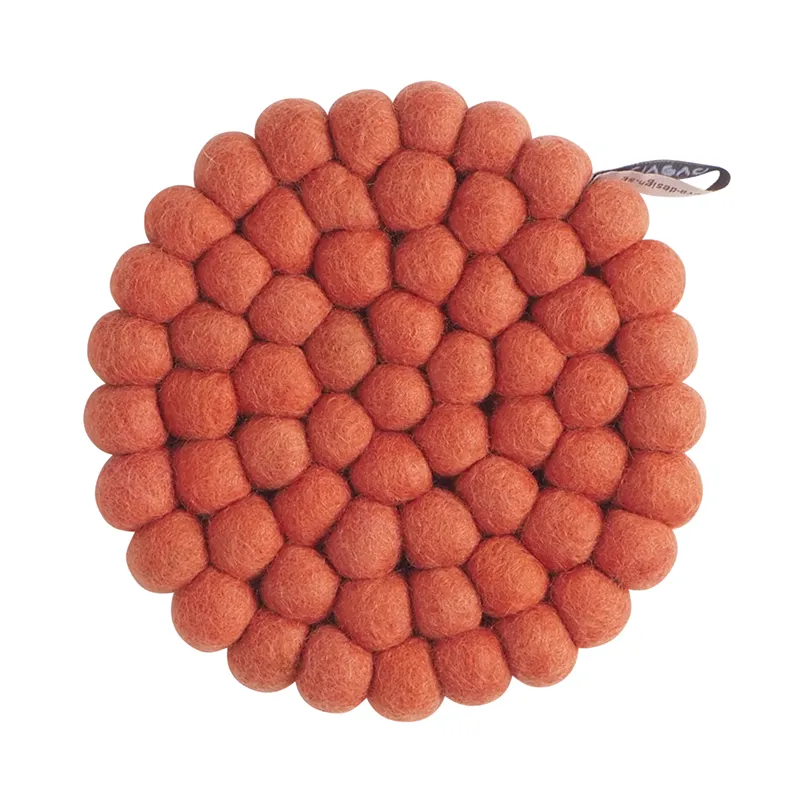 [2900003] Sous-Plat Trivet, Round, Terracotta