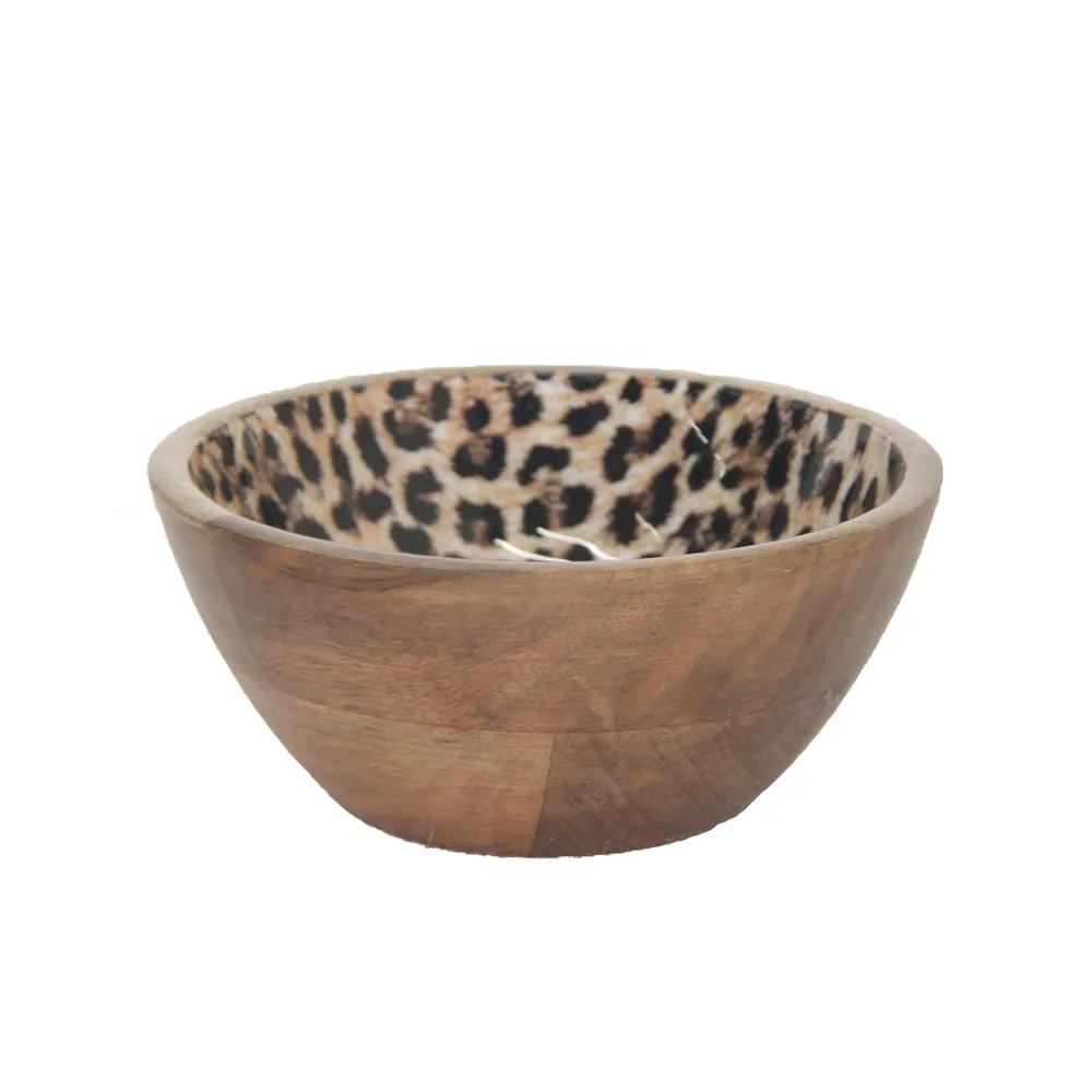 Bol À Crudités - Salad Bowl Mango Leopard 17*7Cm