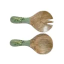 Couverts À Salade - Servers Short Mango Butterfly Set Of 2