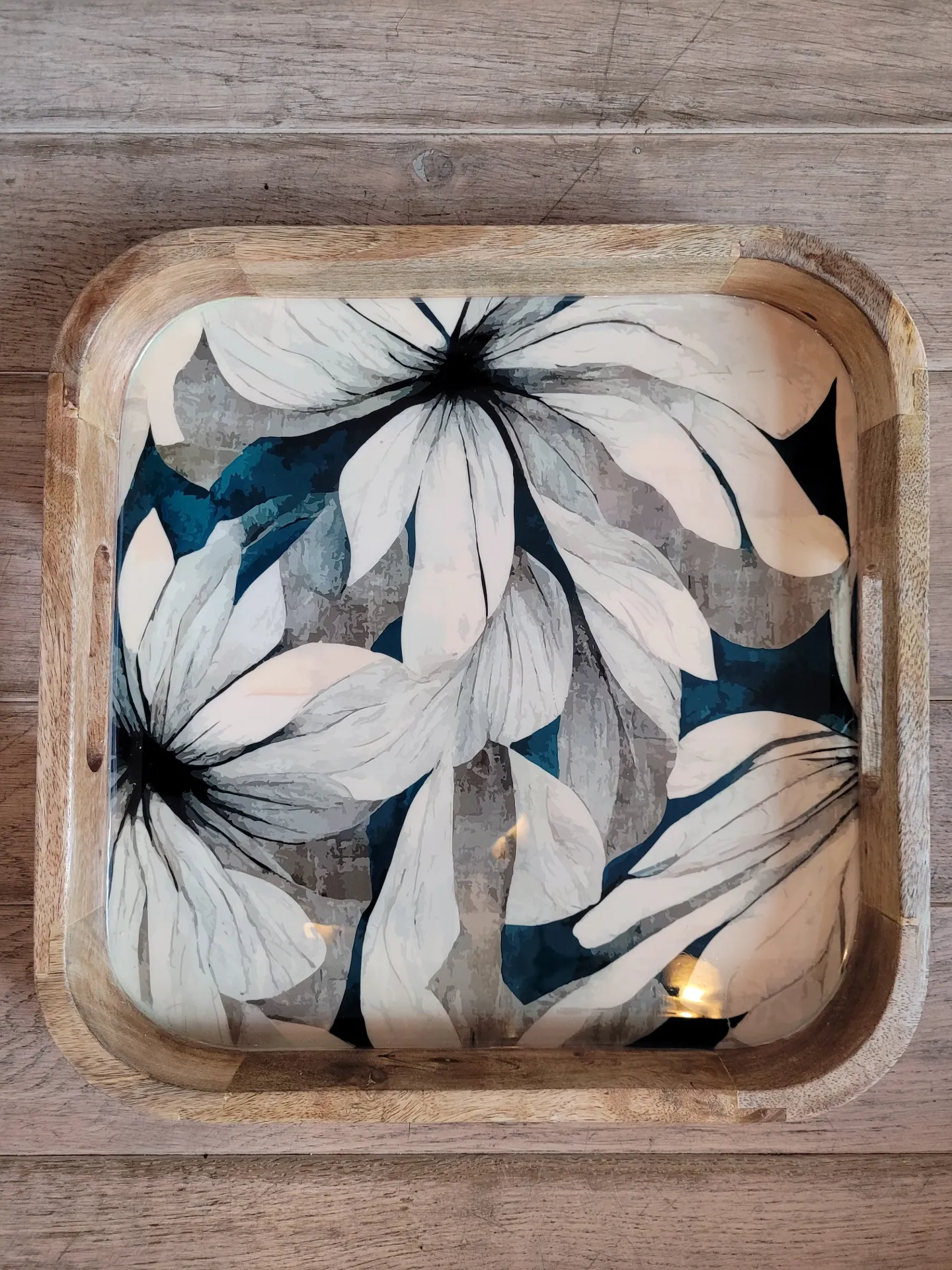 Plateau - Tray Mango Black Ikat 35Cm