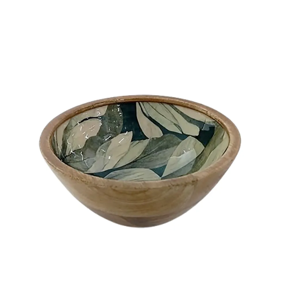 Bol À Crudités - Bowl Mango Black Ikat 17*7Cm