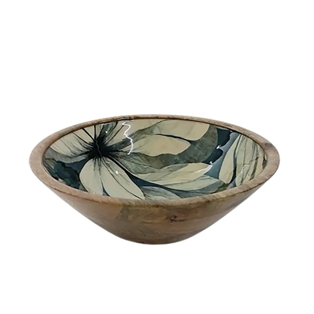 Saladier - Salad Bowl Mango Black Ikat 24*8Cm