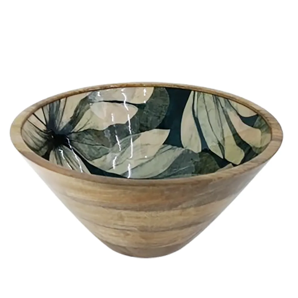 Saladier - Bowl Mango Black Ikat 30*15Cm