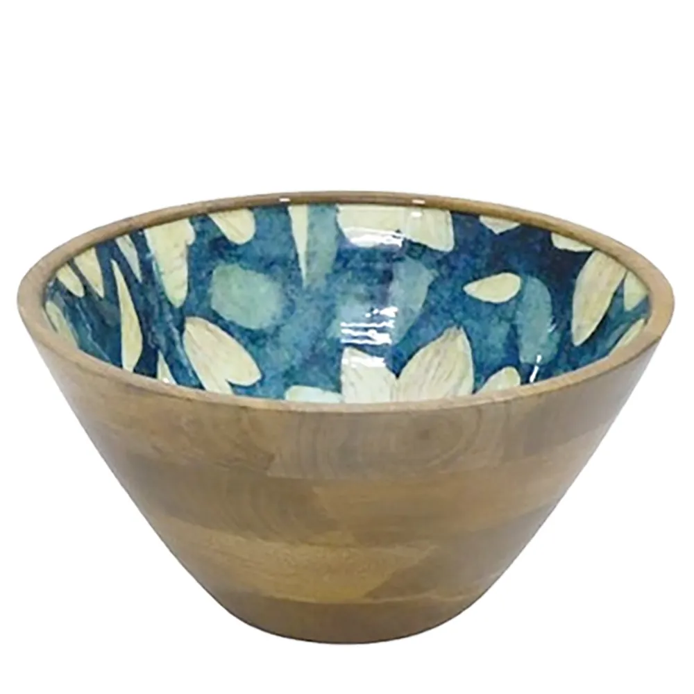 Saladier - Bowl Mango White On Blue 30*15Cm