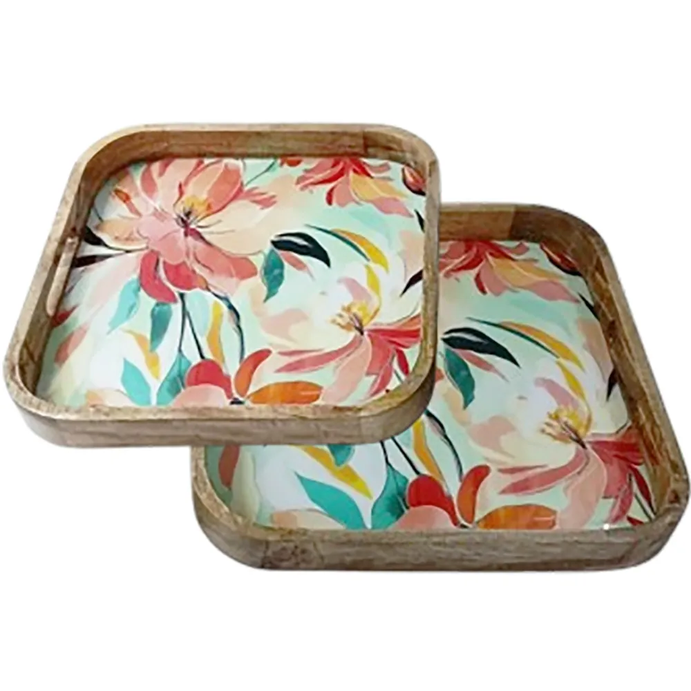 Plateau - Tray Mango Flowermix 41Cm