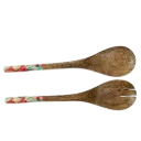 Couverts À Salade - Servers Mango Flowermix Set Of 2