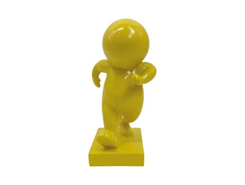 Statue Amigo Walking Medium Citrinine Yellow