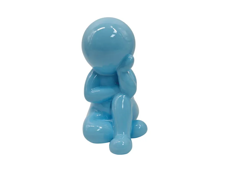 Statue Amigo Dreaming Medium Soft Blue