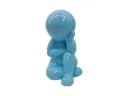 Statue Amigo Dreaming Medium Soft Blue