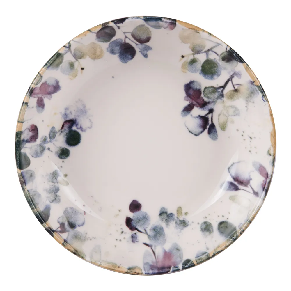 [4600129] Assiette À Pates Garden 22 X 6 Cm