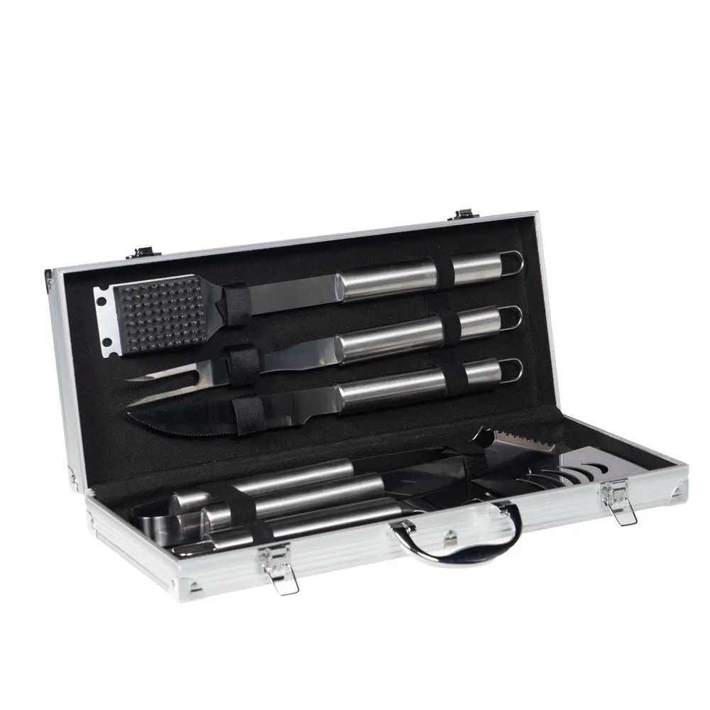 Valisette 5 Pièces Barbecue Silver