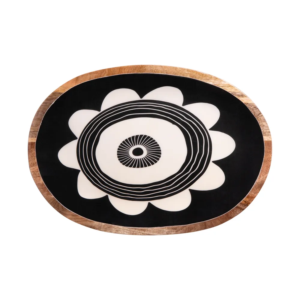 [4600162] Plat Oval Zanzibar 40X28 Cm