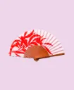 Eventail Standard Size - Fan Eucalyptus - 23x42 Cm