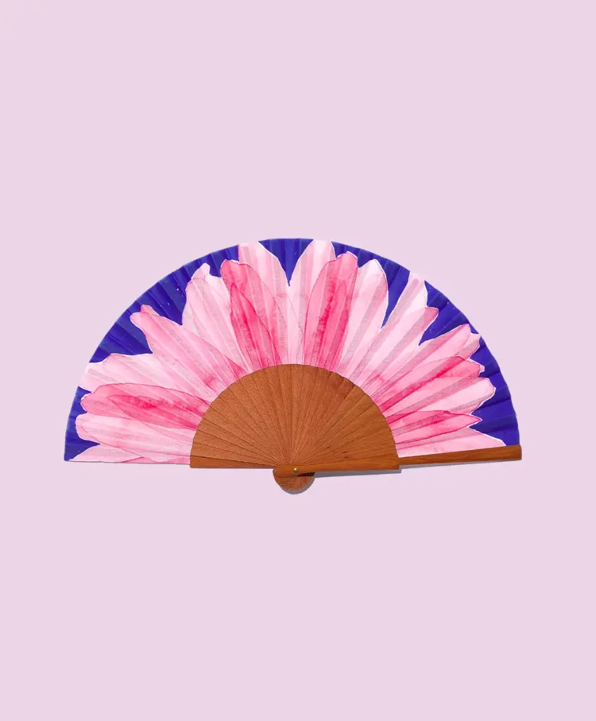 [3900005] Eventail Standard Size - Fan Pink Power - 23x42 Cm