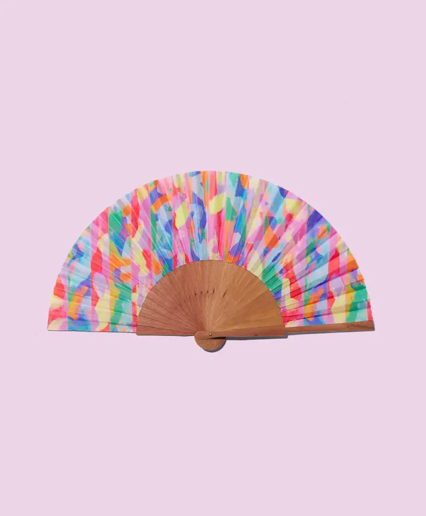 Eventail Standard Size - Fan Chromatic Collage - 23x42 Cm