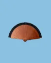 Eventail Spécial Standard Size - Fan Wood Black - 21x40 Cm