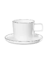 Tasse Avec Soucoupe (200 Ml) Oco Ligne Noire